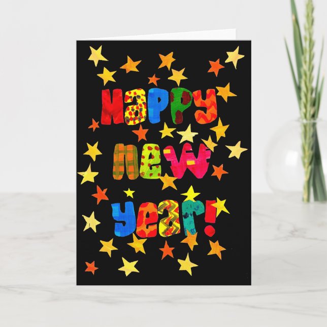 Neujahrskarte Feiertagskarte (Vorderseite)