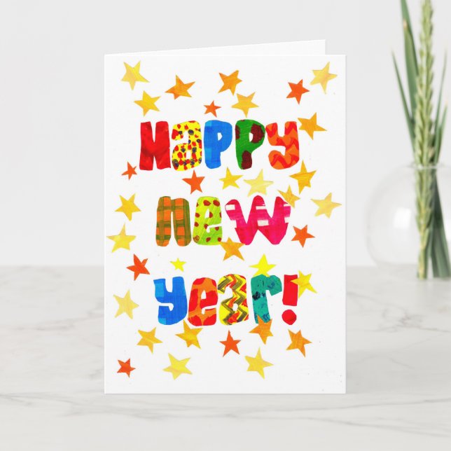 Neujahrskarte Feiertagskarte (Vorderseite)