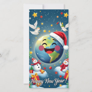 Neujahrskarte Feiertagskarte