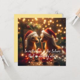 Neujahrskarte mit einem süßen Pferd