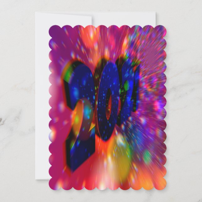 Neujahrskarten, 2021, Weihnachtskarte Save The Date (Vorderseite)