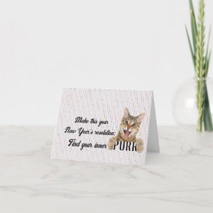 Neujahrskatze auf Polka Docks Karte