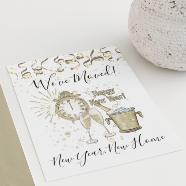 Neujahrskündigung: Wir haben Gold verschoben Feiertagskarte (Von Creator hochgeladen)