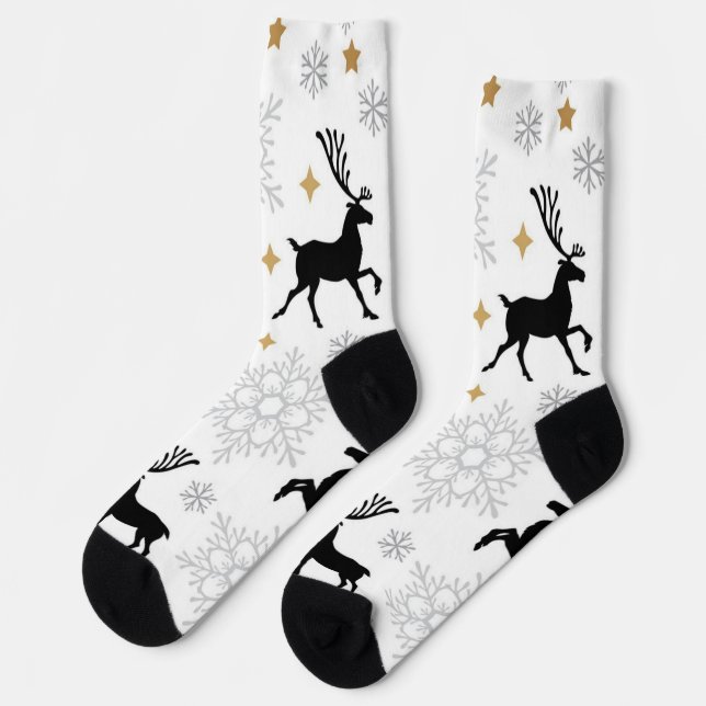 Neujahrsmuster Socken (Linkes Detail)