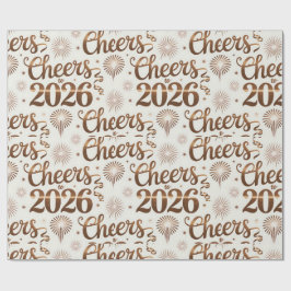 Neujahrspapier 2026  geschenkpapier