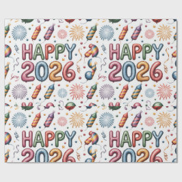 Neujahrspapier 2026 geschenkpapier