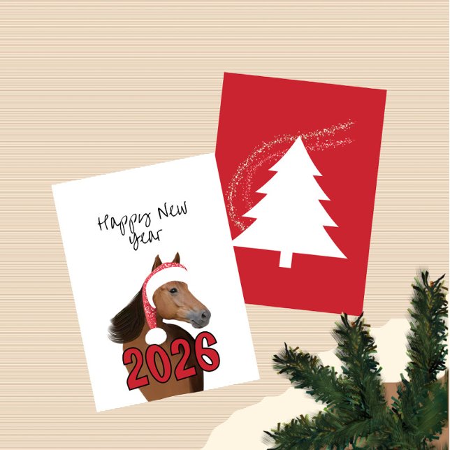 Neujahrspferd Karte (Von Creator hochgeladen)