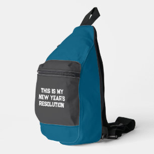 Neujahrsresolution Crossbody Bag