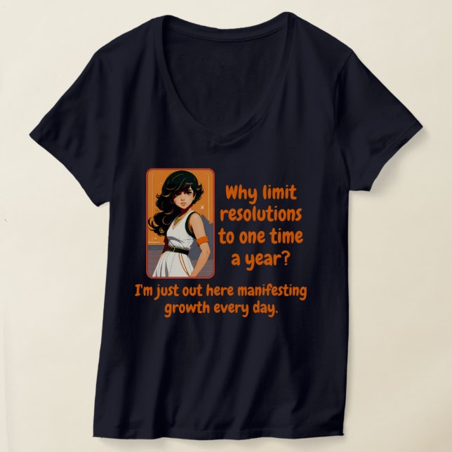 Neujahrsresolution: Funny & Confident T-Shirt (Ablage )