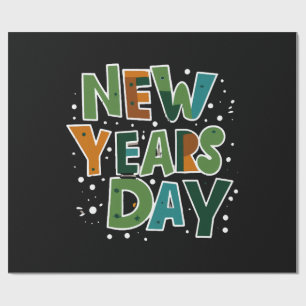 Neujahrstag Geschenkpapier