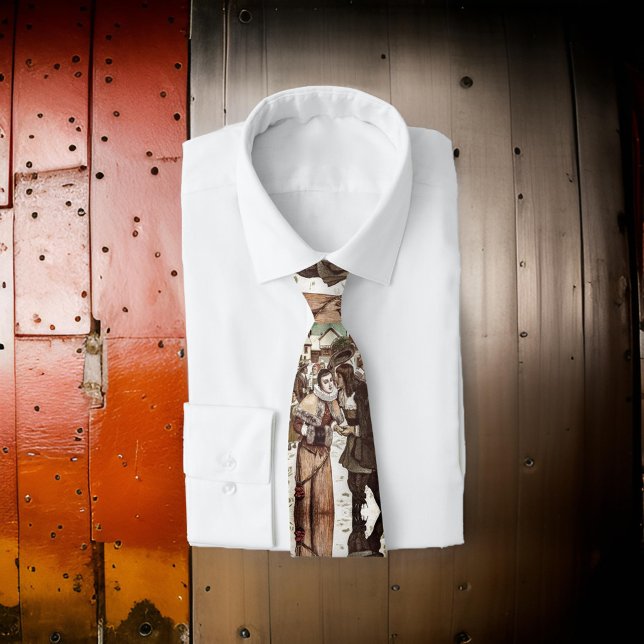 Neujahrstag in New York 1882 Krawatte (Von Creator hochgeladen)