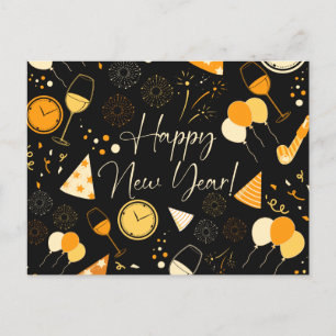 Neujahrstag Postkarte