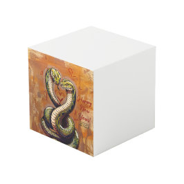 Neujahrswunsch für die Liebe 2025 Holzschlange Würfel