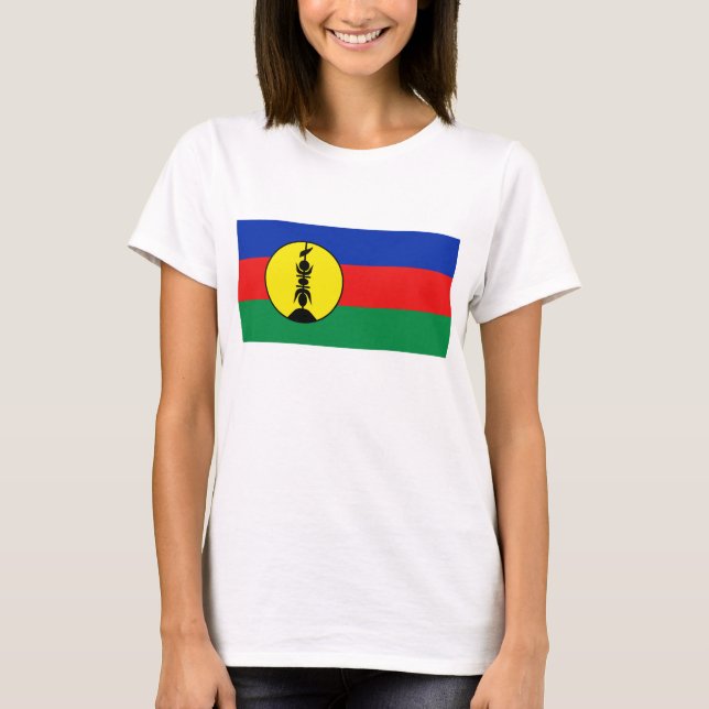 Neukaledonien Flag x Map T - Shirts (Vorderseite)