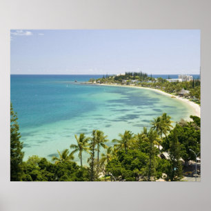 Neukaledonien, Grande Terre Island, Noumea. Anse 2 Poster