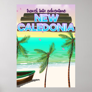 Neukaledonien "Reise in das Abenteuer" Reiseposter Poster