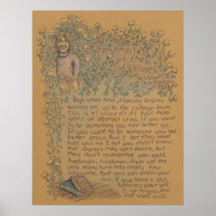 Neuling auf der Rebe - Plakat