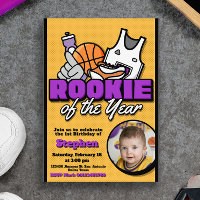 Neuling des Jahres - Basketball mit Foto