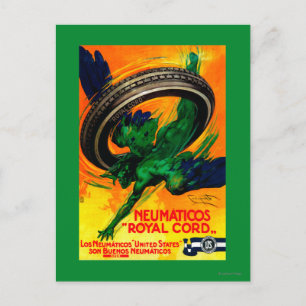 Neumaticos Royal Cord Vintag Poster Europe Postkarte