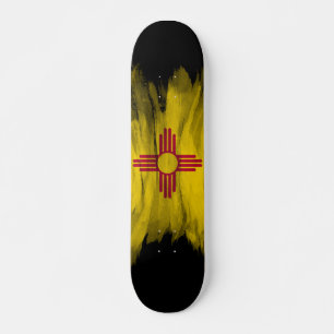 Neumexikanischer Staatsfahne, Pinselstrich, New Me Skateboard