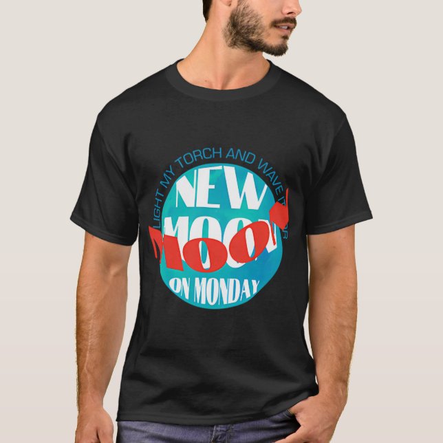 Neumond am Montag Blue Alt T-Shirt (Vorderseite)