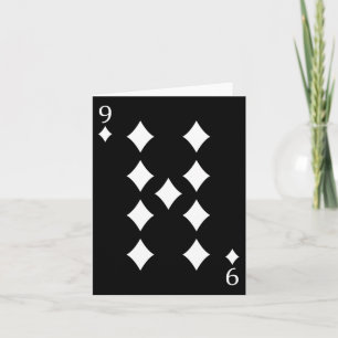 Neun (9) Karo-Poker-Karte Karte