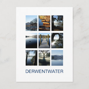 Neun Ansichten von Derwentwater - Lake District, G Postkarte