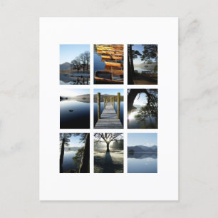 Neun Ansichten von Derwentwater - Lake District, V Postkarte