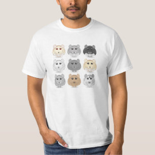 Neun Chinchilla-Entwurfs-T - Shirt