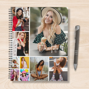 Neun-Foto-Collage Personalisiertes Namensgeschenk Planer
