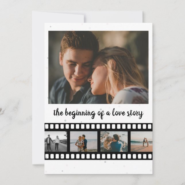 Neun Fotos Collage Inspirational Save the Date (Vorderseite)