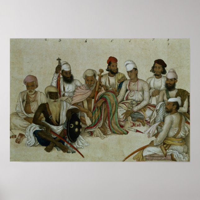 Neun Höfe und Diener der Raja Poster (Vorne)