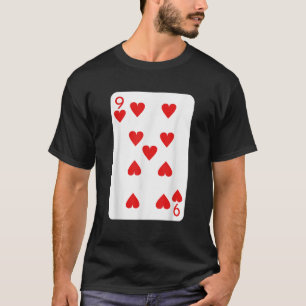 Neun Hörer spielen Karten Halloween Kostümbildkas T-Shirt