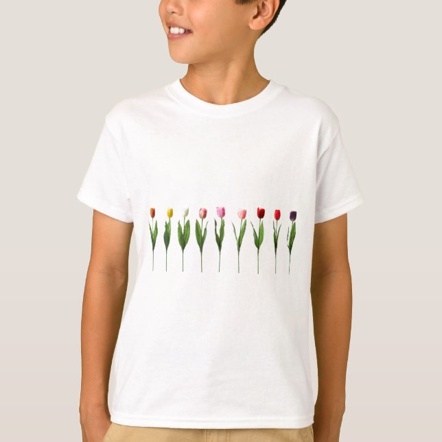 NEUN HÜBSCHE TULPEN T-Shirt (Vorderseite)
