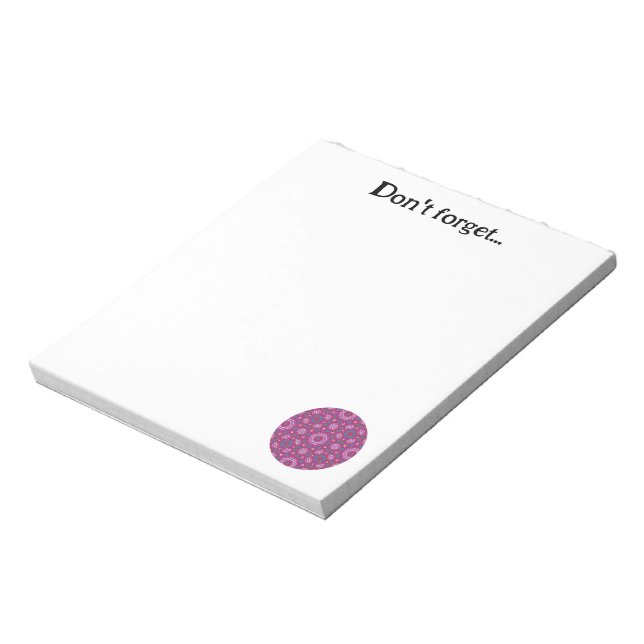 Neun Kaleidoskop Art elf Notizblock (Rotiert)