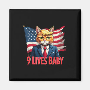 Neun Leben Byby Katze Trump Unterstützer Wählen Tr Magnet