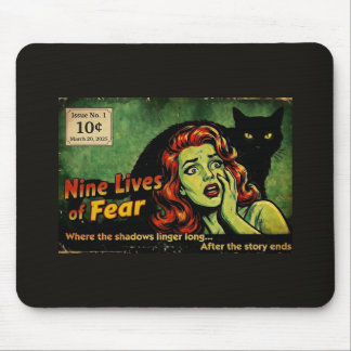 Neun Leben der Angst – Ausgabe Nr. 1 Retro-Horror Mousepad
