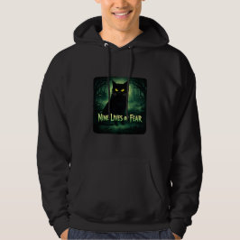 Neun Leben der Angst – Black Cat Hoodie