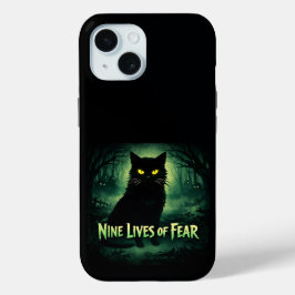 Neun Leben der Angst – Schwarze Katze  Case-Mate iPhone Hülle