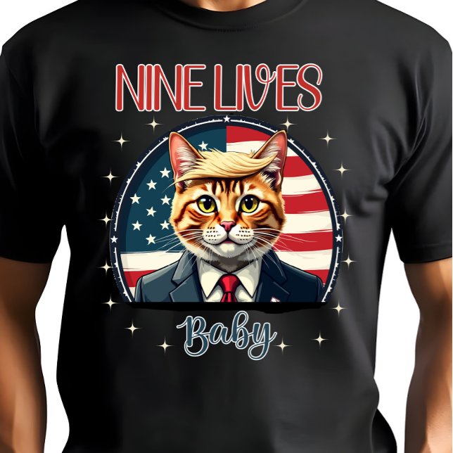 Neun Lives Baby USA Election 2024 T-Shirt (Von Creator hochgeladen)