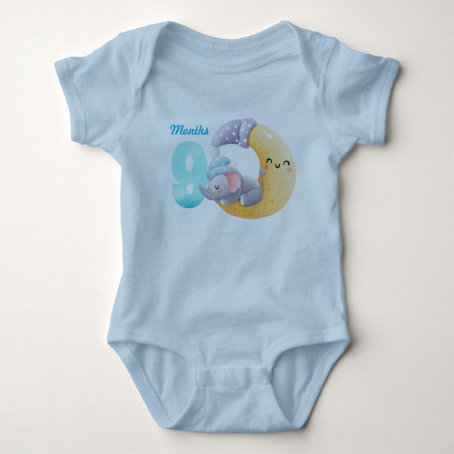 Neun Monate Baby-Bodysuit Baby Strampler (Vorderseite)