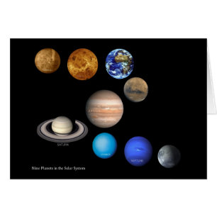 Neun Planeten im Sonnensystem