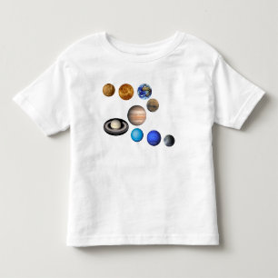 Neun Planeten im Sonnensystem. Merkur, Venus, Kleinkind T-shirt