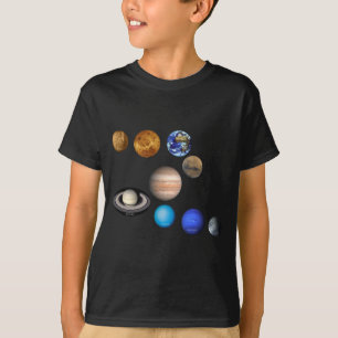 Neun Planeten im Sonnensystem T-Shirt