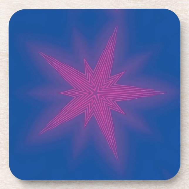 Neun Sterne - Ken Gage Art Getränkeuntersetzer (Vorderseite)