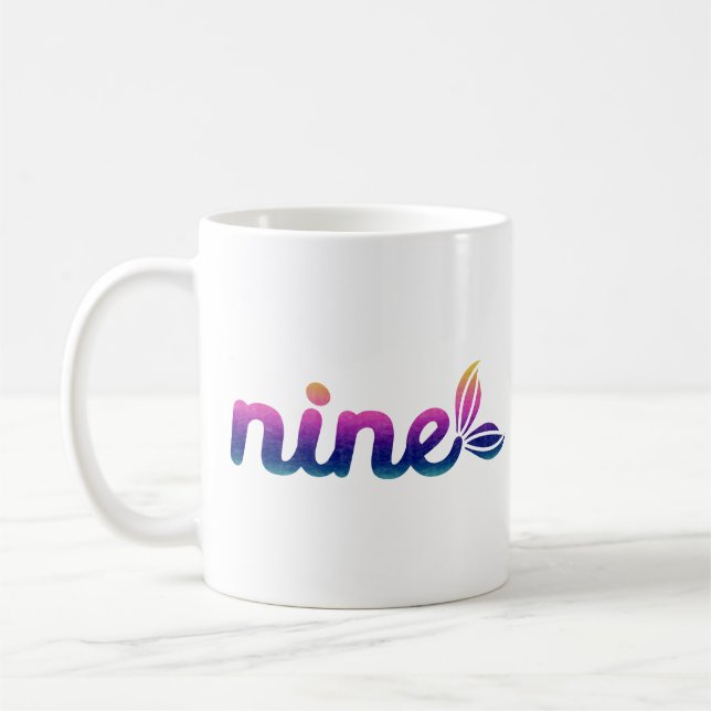 Neun Wort Kaffeetasse (Links)
