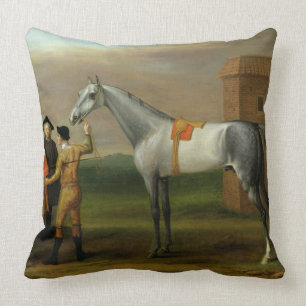 Neunauge, mit seinem Inhaber, Sir William Morgan, Kissen