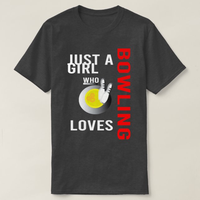 Neuner Button Bowler Werfer Sportclub Bowling Liga T-Shirt (Design vorne)