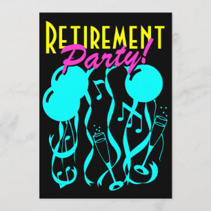 Neunfarbige Altersvorsorge-Party Einladung