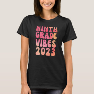 Neunte Grade Vibes 9th Grade Watercolor 1. Tag T-Shirt
